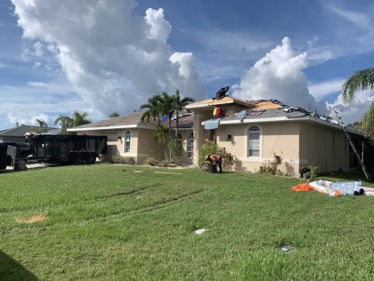 cape coral home roof repair project